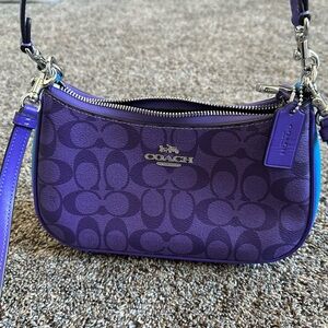 Coach color block handbag